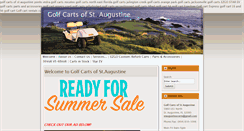 Desktop Screenshot of golfcartsofstaugustine.com