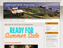 Tablet Screenshot of golfcartsofstaugustine.com